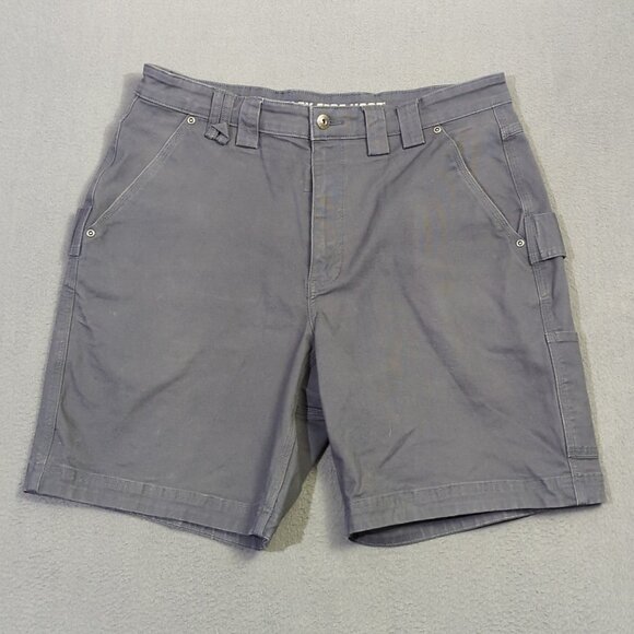 Duluth Shorts Men's 36 Steel Blue Flex Fire Hose Carpenter 9" Shorts - Picture 1 of 9